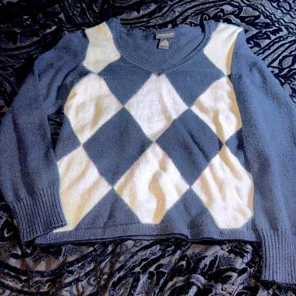 Women Diamond Print Sweater - Picture 1 of 1